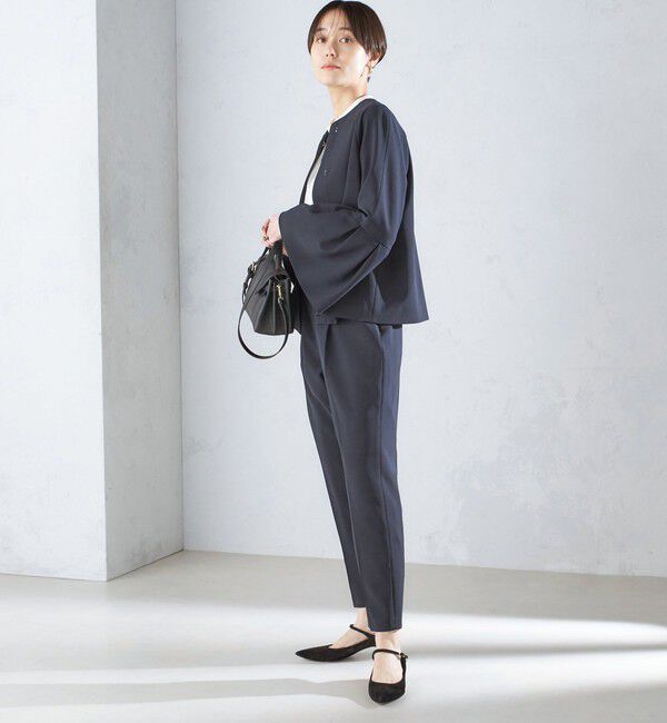 SHIPS for women「〈セレモニー対応可〉〈手洗い可能〉ダブルクロス パンツ 24SS（セットアップ対応）◇」|その他|