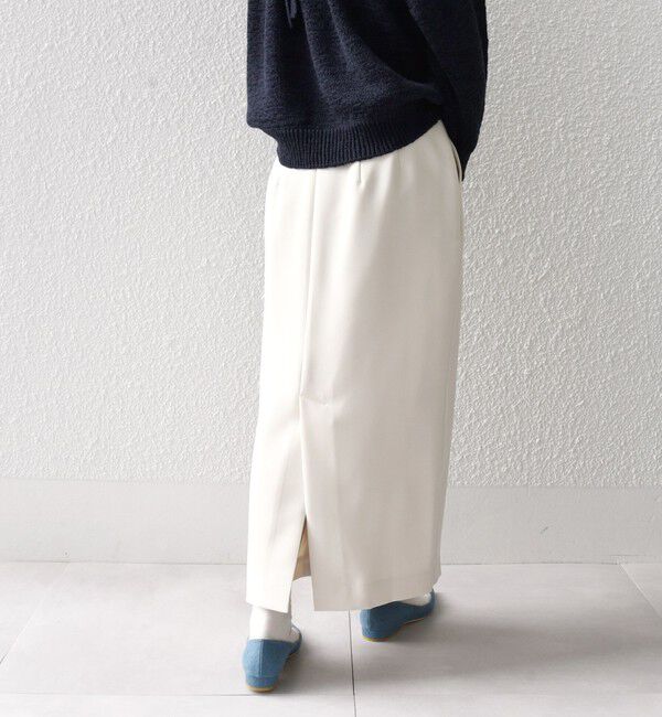 SHIPS any「SHIPS any:〈洗濯機可能〉ダブルクロス Iライン タック スカート［NAVY BLUE］」|スカート|