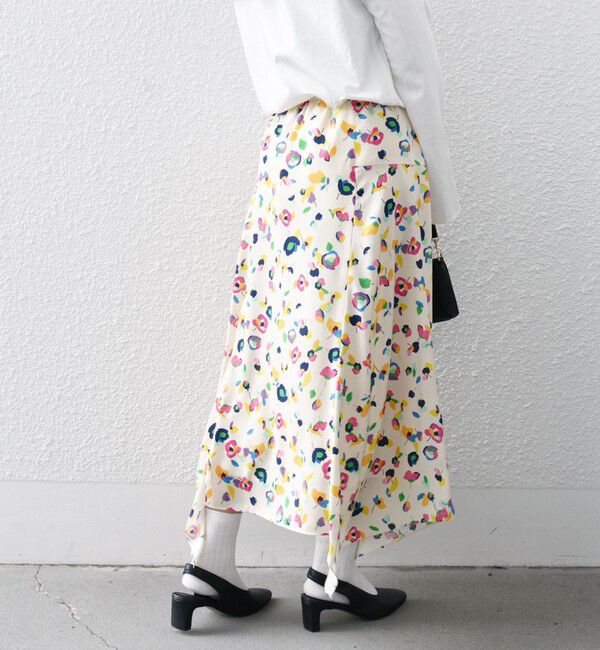 SHIPS any「SHIPS any:〈洗濯機可能〉SPRINTEX フラワー プリント ギャザー スカート」|スカート|