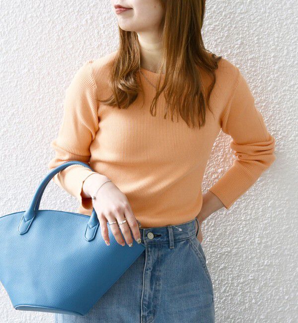 SHIPS any「SHIPS any:〈手洗い可能〉コットン クルーネック ベーシック リブ ニット」|ニット・セーター|