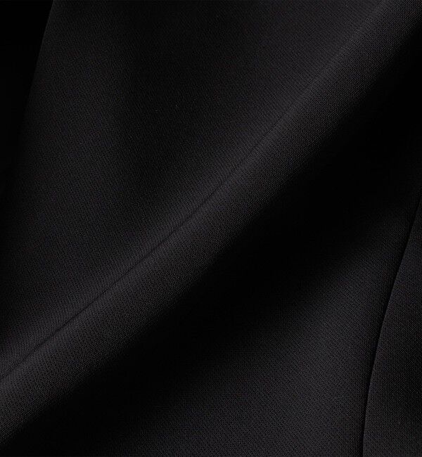 SHIPS for women「〈手洗い可能〉ブラック フォーマル フレア スリーブ ジャケット ◇」|ノーカラージャケット|