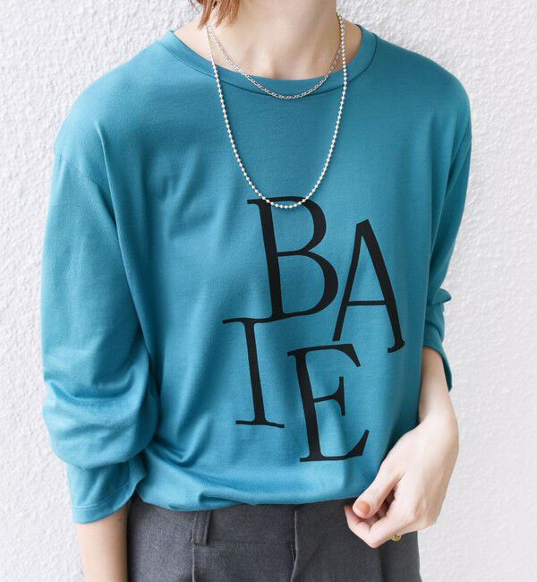 SHIPS for women「ローズ ペトール ロング スリーブ プリント TEE」|Tシャツ・カットソー|