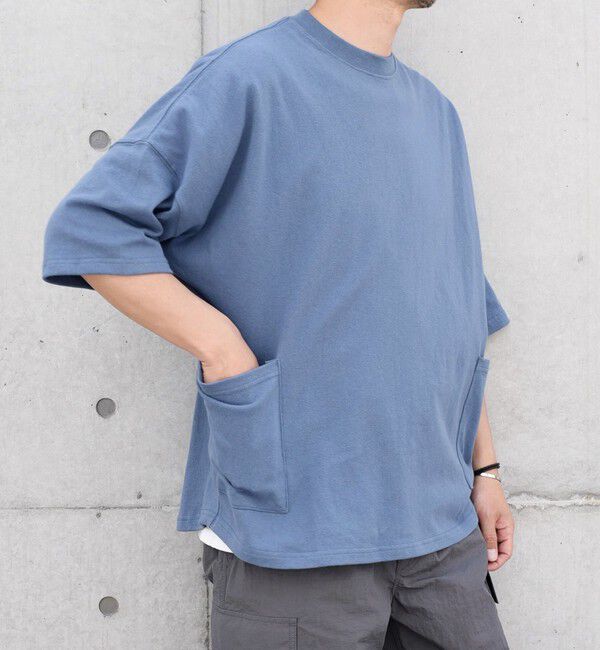 SHIPS any「SHIPS any: COTTON USA ドルマン サイド ポケット Tシャツ 24SS◇」|Tシャツ・カットソー|