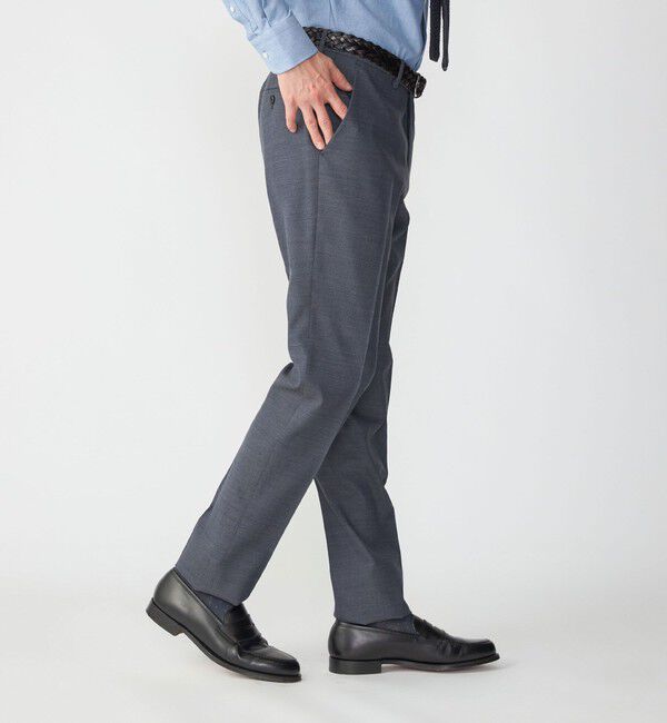 SHIPS「SHIPS: 〈手洗い可能〉ラスティック ウォッシャブル ストレッチ パンツ(無地)」|スラックス|