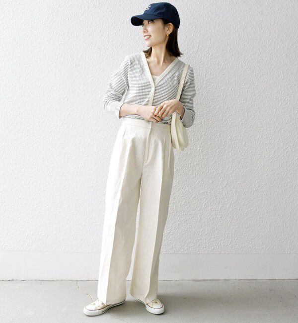 SHIPS any「SHIPS any:〈洗濯機可能〉テレコ ベアトップ セット カーディガン」|カーディガン|