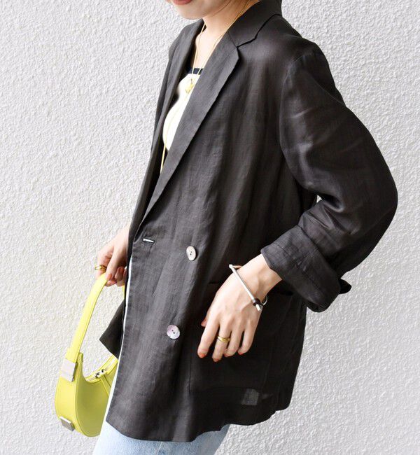 SHIPS for women「〈手洗い可能〉ラミー シアー ジャケット」|テーラードジャケット|