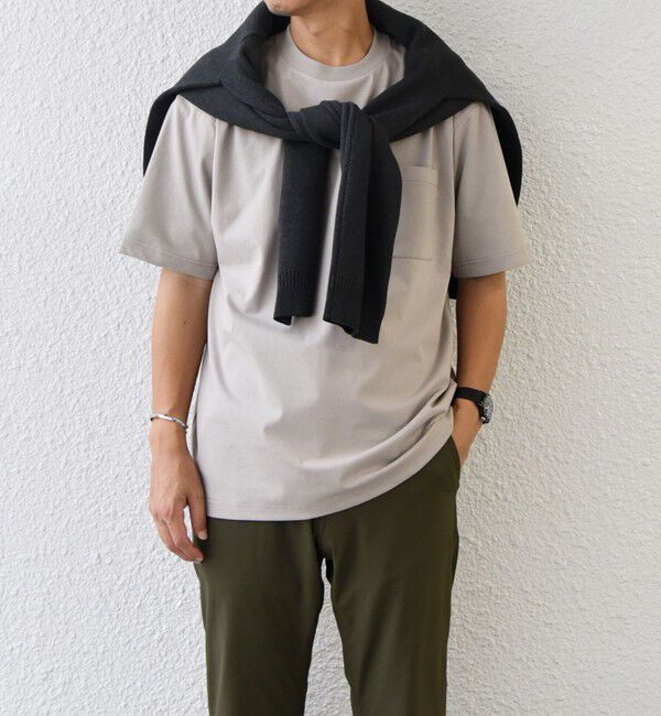 SHIPS any「SHIPS any:〈接触冷感/遮熱/UVカット機能等〉サマーファンクション ポケット Tシャツ 26SS◇」|Tシャツ・カットソー|