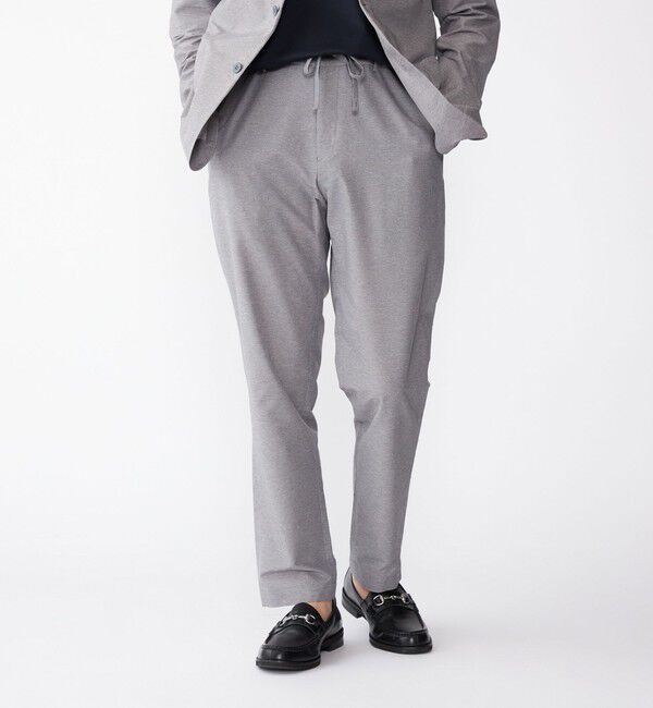 SHIPS「SHIPS:〈手洗い可能/セットアップ対応〉スーパーライト イージーパンツ」|スラックス|シルバーグレー