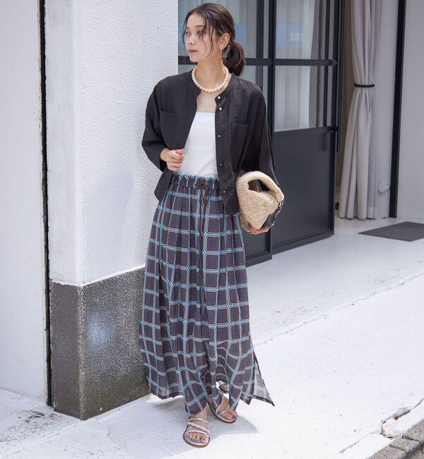 SHIPS for women「〈手洗い可能〉シルク混 シアー 羽織 シャツ」|シャツ・ブラウス|