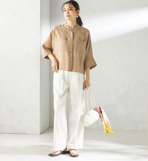 SHIPS for women「〈手洗い可能〉シルク混 シアー 羽織 シャツ」|シャツ・ブラウス|