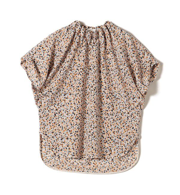 SHIPS for women「〈手洗い可能〉ネック ギャザー プリント ドルマン ブラウス」|シャツ・ブラウス|