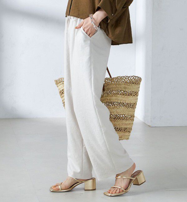 SHIPS for women「《一部追加予約》〈手洗い可能〉ツイル ドロスト パンツ」|その他|