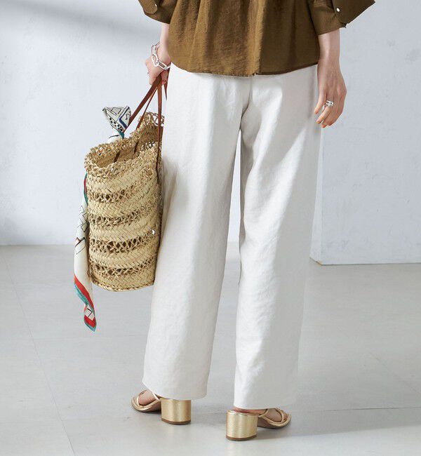 SHIPS for women「《一部追加予約》〈手洗い可能〉ツイル ドロスト パンツ」|その他|