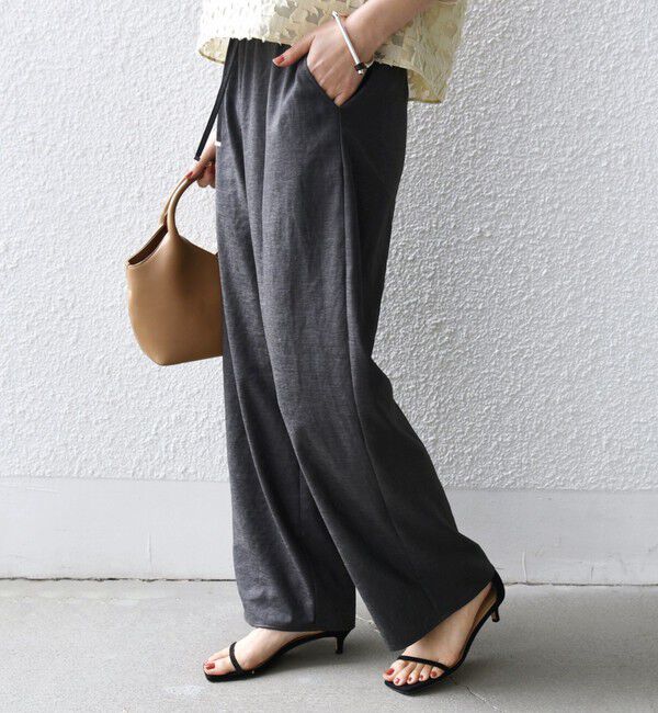 SHIPS for women「《一部追加予約》〈手洗い可能〉ツイル ドロスト パンツ」|その他|