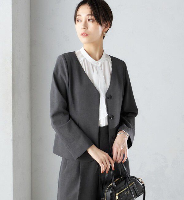 SHIPS for women「〈接触冷感/UVカット〉シャドー サッカー ジャケット（セットアップ対応）◇」|その他|