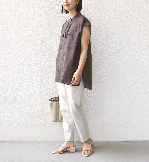 SHIPS for women「〈手洗い可能／UVカット〉ドライ オックス テーパード パンツ」|その他|