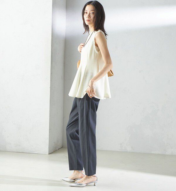 SHIPS for women「〈手洗い可能／UVカット〉ドライ オックス テーパード パンツ」|その他|