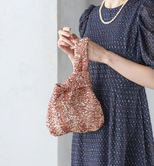 SHIPS for women「troisiemeCHACO:スパンコール バッグ」|ハンドバッグ|