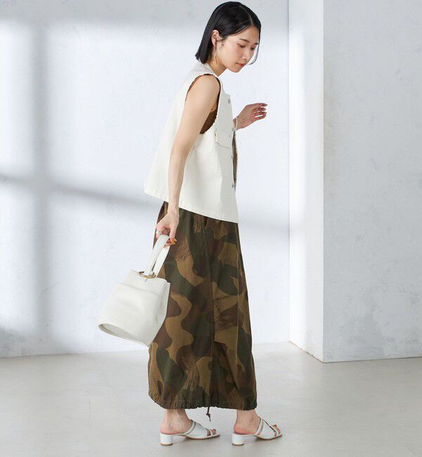 SHIPS for women「〈手洗い可能〉ミリタリー ショート ジレ」|ベスト・ジレ|