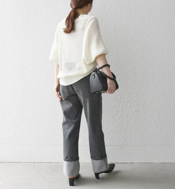 SHIPS any「SHIPS any: ワイド ロールアップ デニム パンツ［SHIPS any DENIM］」|デニム|