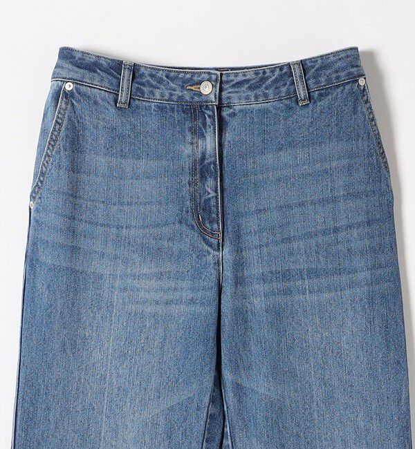 SHIPS any「SHIPS any: ワイド ロールアップ デニム パンツ［SHIPS any DENIM］」|デニム|