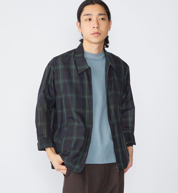 SHIPS「SHIPS:〈洗濯機可能〉ローン シャツ ジップ ブルゾン」|ブルゾン・スタジャン|