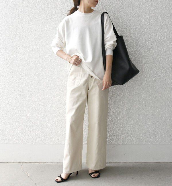 SHIPS any「SHIPS any:〈手洗い可能〉スウェットライク ニット プルオーバー」|ニット・セーター|