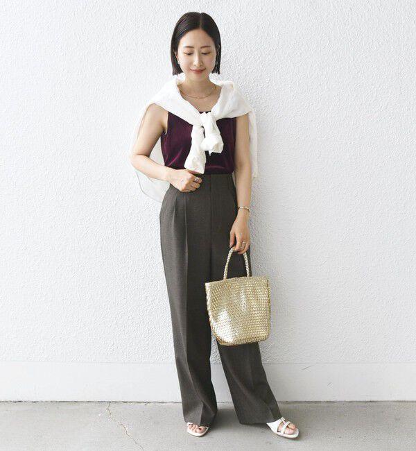 SHIPS for women「〈手洗い可能〉スクエア ネック タンクトップ」|タンクトップ|