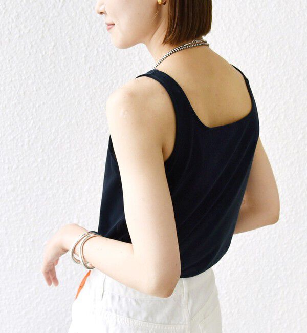 SHIPS for women「〈手洗い可能〉スクエア ネック タンクトップ」|タンクトップ|