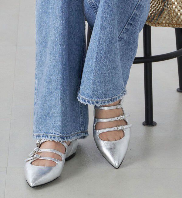 SHIPS for women「STATUS:POINTED MARY JANE」|パンプス|シルバー