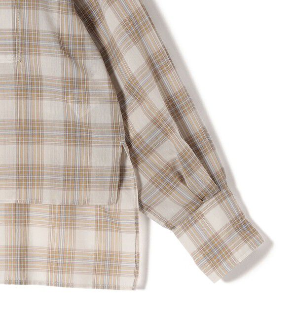 SHIPS for women「〈手洗い可能〉シアー チェック ロング スリーブ シャツ」|シャツ・ブラウス|