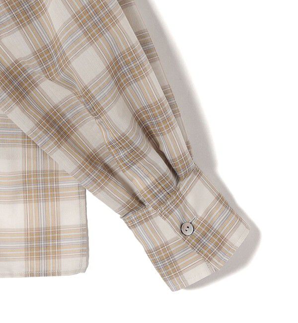 SHIPS for women「〈手洗い可能〉シアー チェック ロング スリーブ シャツ」|シャツ・ブラウス|