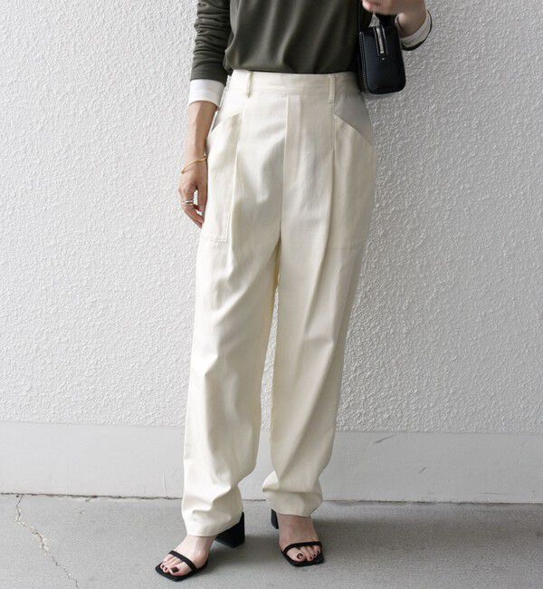 SHIPS any「SHIPS any:〈洗濯機可能〉コクーン ワーク カーゴ パンツ」|カーゴ|