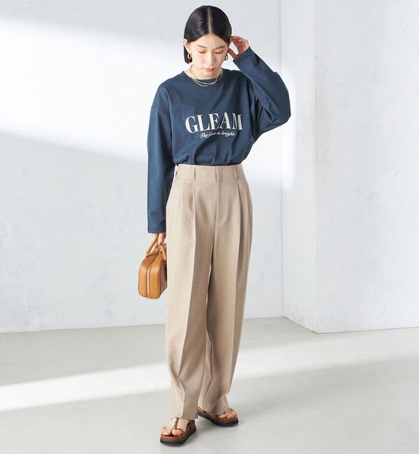 SHIPS for women「〈手洗い可能〉シャーク ツイード タック パンツ」|その他|