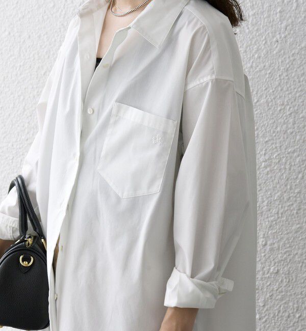 SHIPS any「SHIPS any:〈洗濯機可能〉REPREVE レギュラーカラー ルーズ ポケット シャツ」|シャツ・ブラウス|