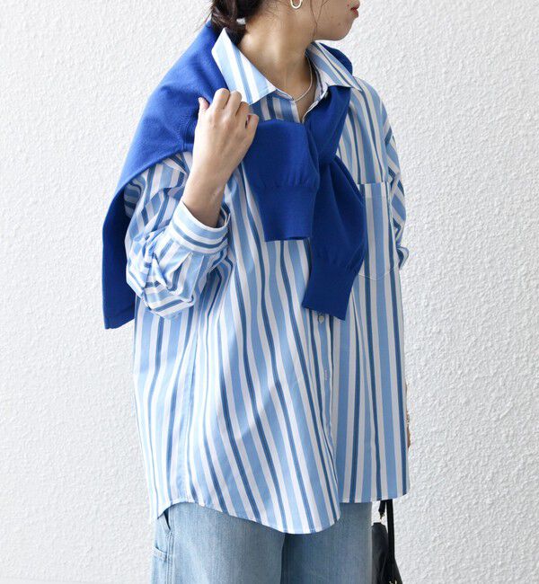 SHIPS any「SHIPS any:〈洗濯機可能〉REPREVE レギュラーカラー ルーズ ポケット シャツ」|シャツ・ブラウス|