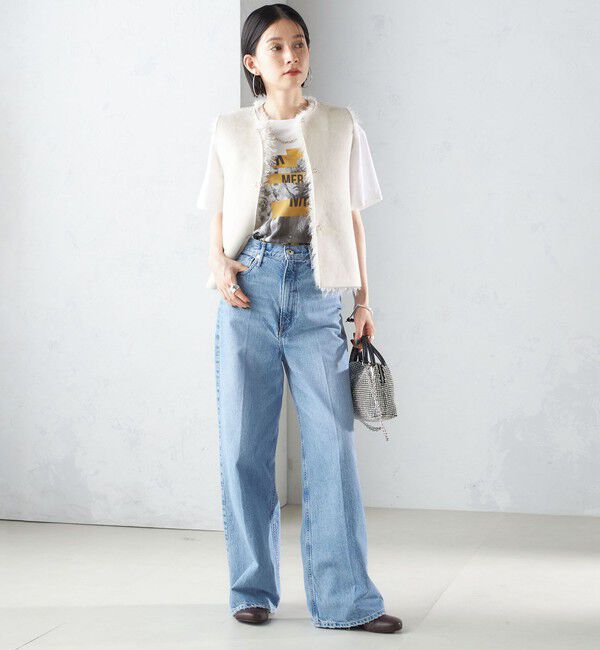 SHIPS for women「リバーシブル フェイクファー ボンディング ジレ」|ベスト・ジレ|