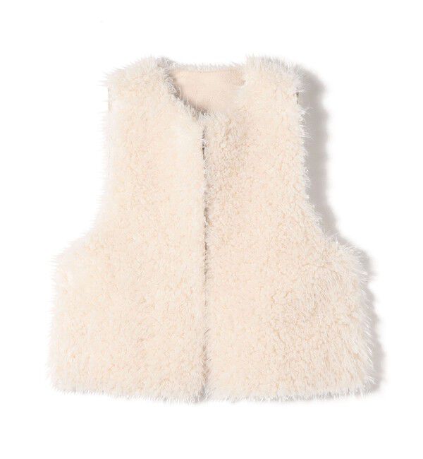 SHIPS for women「リバーシブル フェイクファー ボンディング ジレ」|ベスト・ジレ|