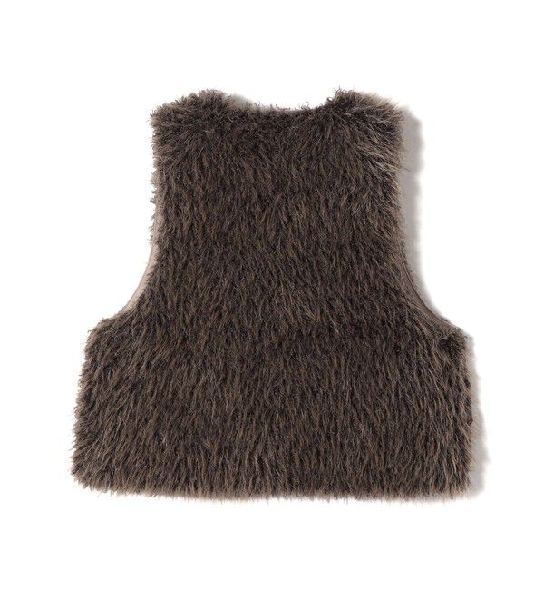 SHIPS for women「リバーシブル フェイクファー ボンディング ジレ」|ベスト・ジレ|