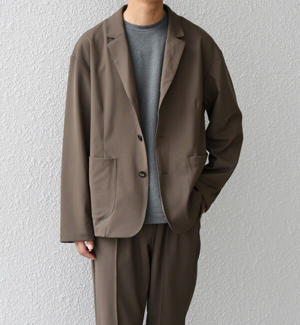 SHIPS any「SHIPS any: 〈洗濯機可能〉ストレッチ ナイロン リラックス ジャケット (セットアップ対応)◇」|テーラードジャケット|