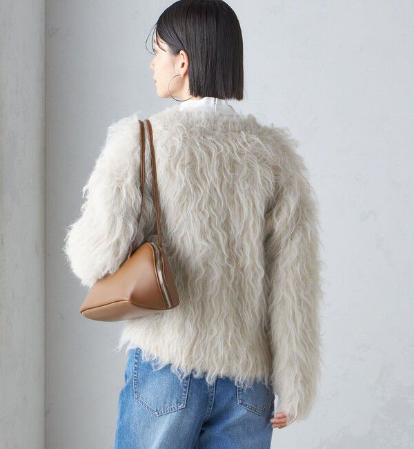 SHIPS for women「〈手洗い可能〉シャギー ファー カーディガン」|カーディガン|