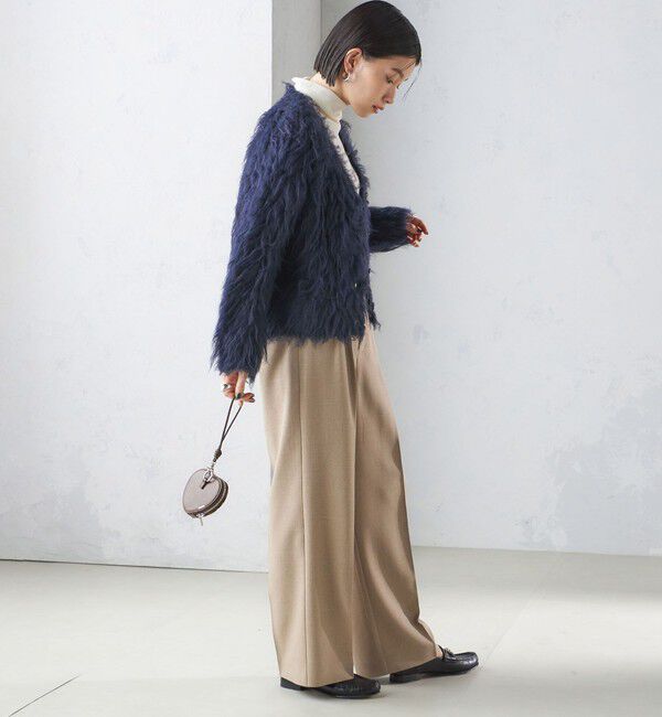 SHIPS for women「〈手洗い可能〉シャギー ファー カーディガン」|カーディガン|