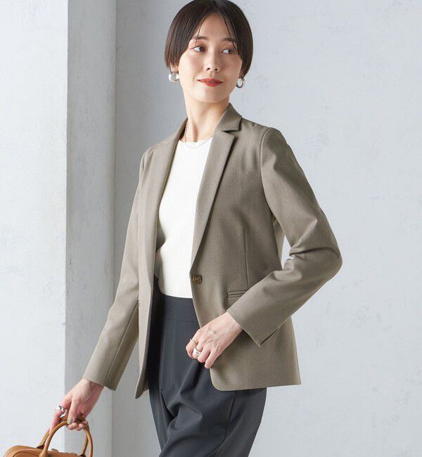 SHIPS for women「〈手洗い可能〉ツイル ストレッチ テーラード ジャケット（セットアップ対応）」|テーラードジャケット|