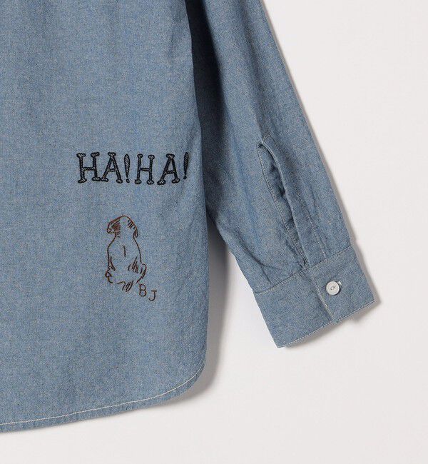 SHIPS any「【SHIPS any別注】PAYDAY:〈洗濯機可能〉メモリアル ステッチ シャンブレー シャツ」|シャツ・ブラウス|