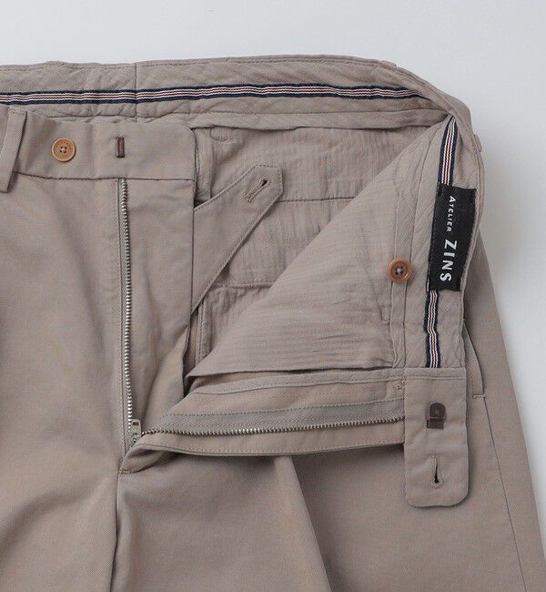 SHIPS「ATELIER ZINS: BAC J コットン スラックス」|スラックス|