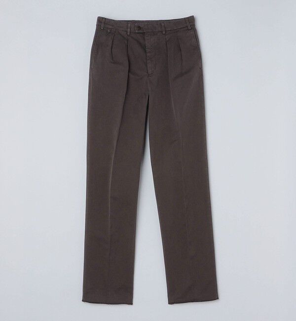 SHIPS「ATELIER ZINS: BAC J コットン スラックス」|スラックス|ブラウン