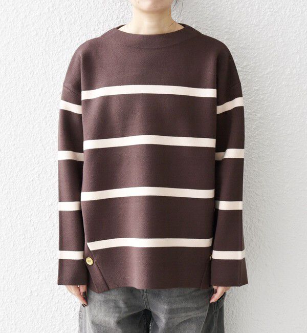 SHIPS any「SHIPS any:〈手洗い可能〉ミラノリブ スタンドカラー ニット プルオーバー」|ニット・セーター|