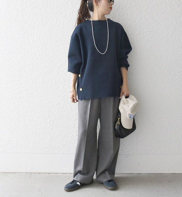 SHIPS any「SHIPS any:〈手洗い可能〉ミラノリブ スタンドカラー ニット プルオーバー」|ニット・セーター|