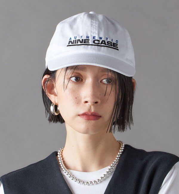 SHIPS for women「SHIPS NINE CASE:ロゴ キャップ」|キャップ・キャスケット|ホワイト