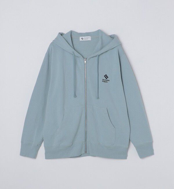 SHIPS「City Ambient Products: ロゴ エンブロイダリー ジップ パーカー」|パーカー|